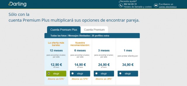 edarling servicio premium