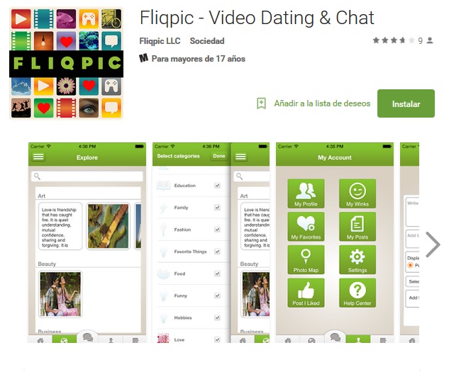 Fliqpic app para ligar gratuita