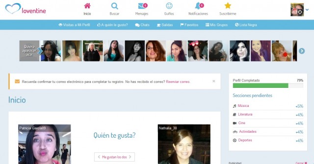 Loventine ligar en internet